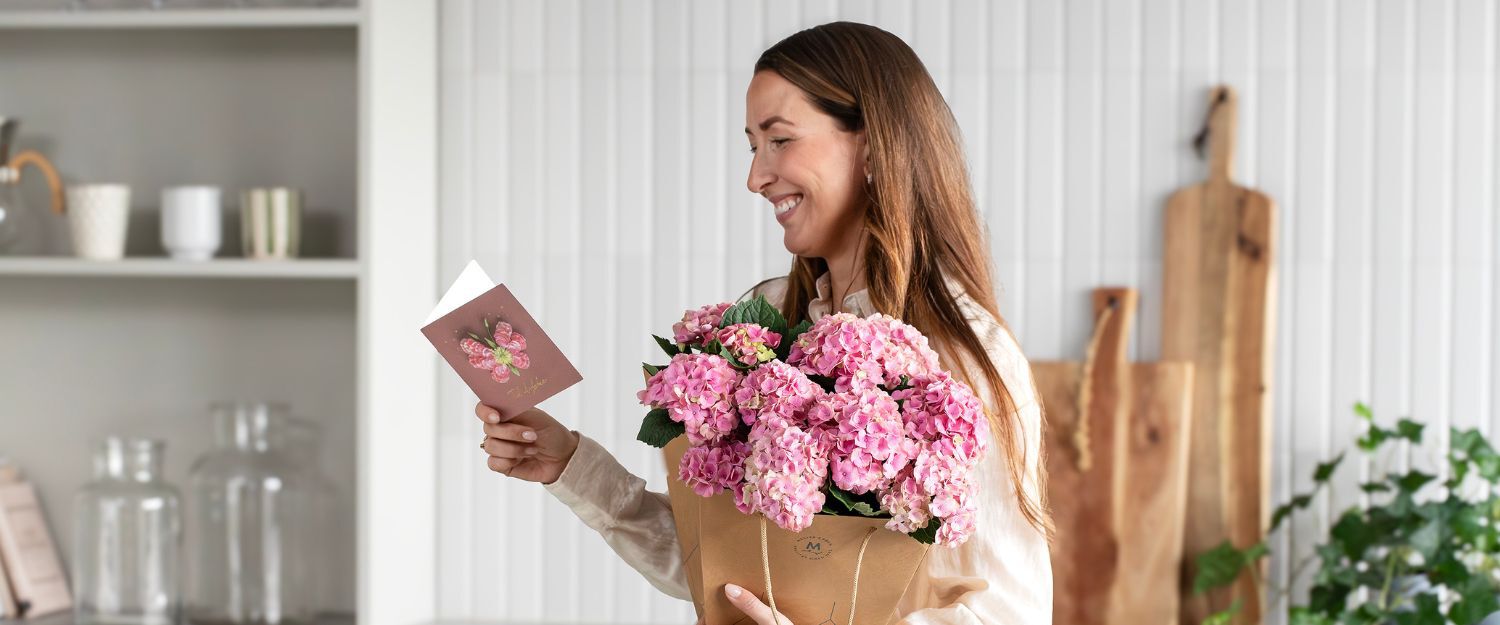 Blomsterbukett takk