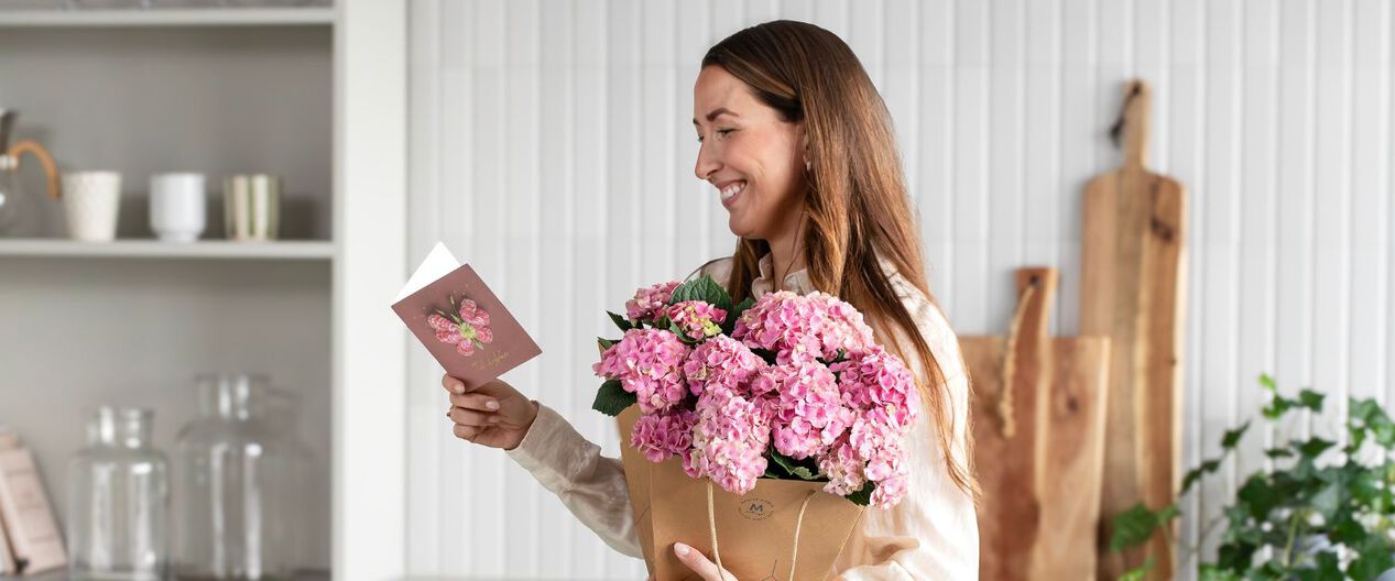 Blomsterbukett takk