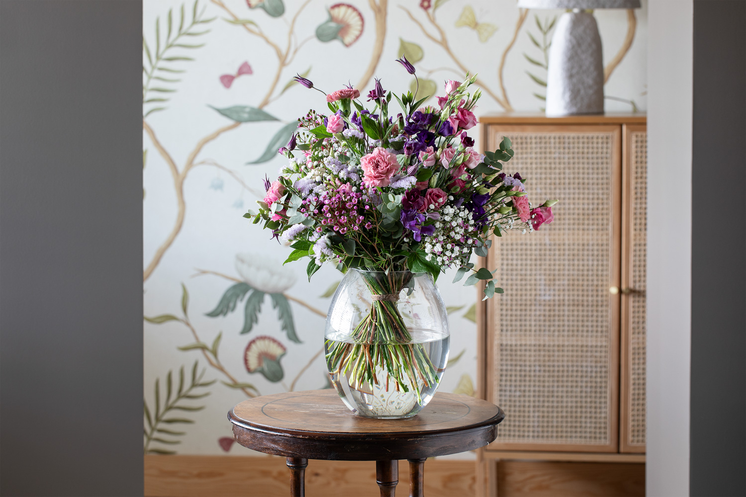 Blomsterbukett med blomster til 3 for 2